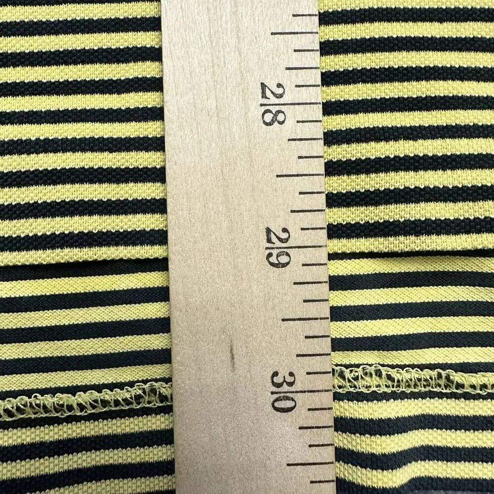 Polo Golf Ralph Lauren Shirt Mens‎ XL Black, Yellow Striped Preppy Casual